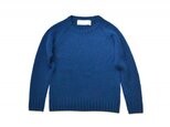 crew raglan pullover メンズ (blue)の画像