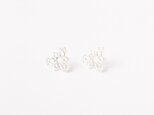 Lace pierced earring Triangle silverの画像