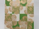 ギルディング和紙葉書　椿紋　黄混合の画像