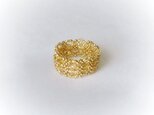 Lacy Grass Ring / クリアゴールドの画像