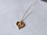 キューピッド ハートペンダントネックレス 14kgf