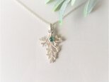 leaf pendant (グリーンアゲート)　の画像