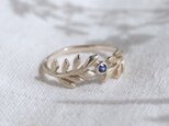 Birthstone foliage ring [R100K10(BS)]の画像