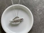 Y様※旅の鳥ネックレス／silver／ルビーの画像