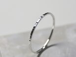 縦槌目 シルバーフラットリング 1.0mm幅 VERTICAL｜SILVER RING｜631の画像