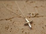 【charm】silver cross necklace (M)の画像