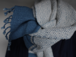 thick organic cotton muffler_handwoven