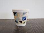 タイル文様カップ
