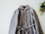 総裏付きウール混丸衿両脇ポケットありシンプルな冬コート♪の画像