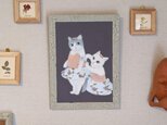 ねこバレエイラスト≪お腹ちょっと引っ込めてくださいの画像