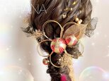 卒業式　髪飾り ✨金箔付✨　水引　♡ ウェディングフォト　成人式　結婚式　花嫁　和玉　❤︎  前撮り　色打掛　振袖　袴の画像