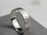 つや消し縦槌目 シルバーフラットリング 5.0mm幅 MATTE VERTICAL｜SILVER RING｜658の画像