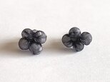 Quguriピアス「beads　黒粒」　