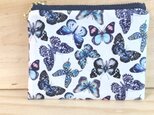 リバティ　10cmファスナーポーチ　ミニミニ　＜Julie Butterfly＞(ジュリーバタフライ)