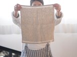 【改良版】ハンドタオル 唯一無二 リネン100% 39.5×35cm 驚きの吸水 / 亜麻ナチュラル z006d-amn2の画像