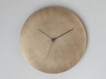 壁掛け時計−タイプ2/真鍮　minimal clock <DISK-type2> / brassの画像
