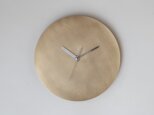 【受注製作】壁掛け時計−タイプ1/真鍮　minimal clock <DISK-type1> / brassの画像