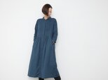 Pintucked dress op / Iron Blueの画像