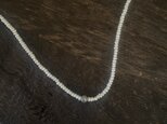 芥子パールとナチュラルグレーダイヤのネックレスの画像