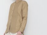 Pintuck band collar shirt / beigeの画像