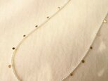 K18 Baby Akoya  pearl・Gold medal Necklaceの画像