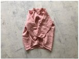 リトアニアリネンのラグランチュニック　sakura pink　/【受注生産品】の画像