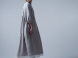 【wafu】Linen Dress サイドギャザー ワンピース / 灰桜(はいざくら) a057b-hzk1の画像