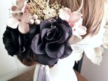 専用 オーダー商品 薔薇と紫陽花の髪飾り11点Setの画像