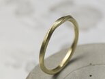 つや消し 真鍮ツイストリング 1.5mm幅 マット｜BRASS RING｜704の画像