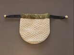 巾着pouch(カーキ1)の画像