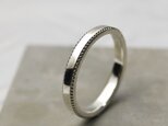 鏡面 RH.Pミルグレインフラットリング 2.4mm幅 グロス｜RH.P RING sv｜713の画像