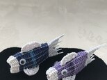 籐の鯉のぼり（小　紺色と紫色）の画像