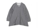 v neck tunic (gray)の画像