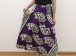 カンガの巻きスカート（アフリカ布スカート）ロングスカートの画像