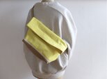 Body bag  レモン×ベージュ（柔らかな帆布）の画像