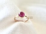 K10[berry風味のpink tourmaline]ringの画像