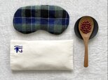 小豆アイピロー＆刺繍ピローカバー　ホルスの目Bの画像