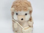 ハリネズミ(羊毛フェルト作品)の画像