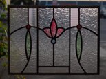 「アンティーク調ステンドグラスパネル・K」アンティーク風　レトロ　ケイム組みの画像