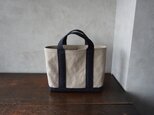 TOTE BAG -bicolor- (M) / mushroom × blackの画像