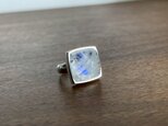 rainbow moonstone × crystal quartz ringの画像