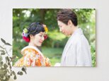 ウェディングキャンバスフォト 木製パネルA2（ウェルカムボード印刷）