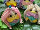【受注製作】疫病退散☆アマビエ様(小)☆あみぐるみチャーム☆の画像
