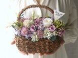 Flower basket Purple carnation -lavender-