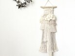 １点もの ウィービング タペストリー  『白く、淡く、白い海。e.』の画像