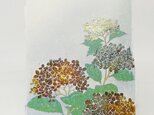 ギルディング和紙葉書　紫陽花　黄混合の画像