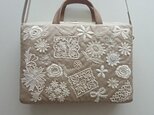 motif lace 2way bag  [beige]の画像