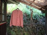 gauze shirt 小豆色 ＊草木染＊の画像