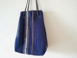 「TATAMI drawstring bag」 縦型巾着 マチもたっぷり 畳織り鞄 手持ち肩掛けお好みで♪