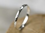 槌目 シルバードームプレーンリング 2.0mm幅 ハンマー｜SILVER RING｜800の画像